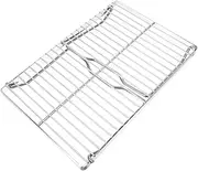 FOYTOKI Adjustable Height Grill Rack Camping BBQ Rack Pot Support Folding Storage Stand Outdoor Barbecue Tool