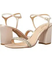 New In Box Jewel Badgley Mischka Lori Block Heel Sz 10
