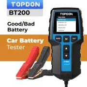 TOPDON 12V 100-2000CCA Battery Tester Digital Load Car Battery Analyzer Charging