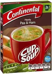 CONTINENTAL Cup-A-Soup | Pea & Ham with Croutons, 2 pack, 52g