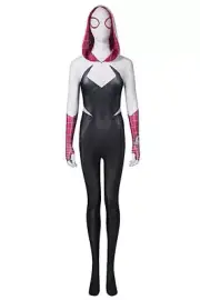 Gwen Stacy Cosplay Jumpsuit Across The Spider Verse Spider-Gwen Costume Hallowee