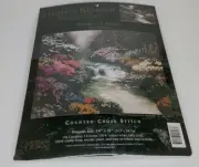 Thomas Kinkade The Painter of Light Beside Still Waters Cross Stitch Vintage