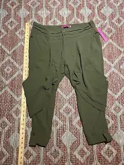 New with Tag Alice + Olivia Safari Green Harem Cargo Trouser Pants Size 12