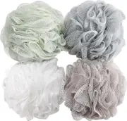 Lertenys Bath Sponge Shower Loofah 60g Mesh Pouf Shower Gel - 4 Pack