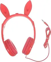 DOITOOL Cute Boys and Girls Headphones Animal Ear Design Wired Headset for Boys Girls Soft Padding Adjustable Headband for Gaming and Learning Random