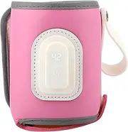 Milk Bottle Warmer | USB Insulated Warmer, Fast Bottle Heating Cover for Baby Breastfeeding with Precise Temperature Control for Heat Insulation, PINK, 説明を参照してください, See Description