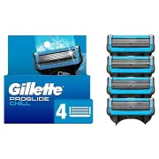 New in Box Gillette ProGlide Chill Razor Refills for Men, 4 Razor Blade Refills