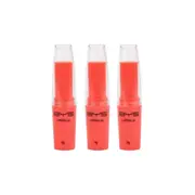 3PK BYS Fruity Strawberry Chapped Lipbalm Cosmetic Beauty Scent Makeup w/Lid RD