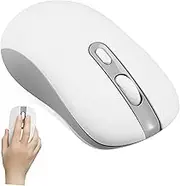 DOITOOL Ergonomic Rechargeable Mouse Wireless Optical Mouse for Laptop Portable Computer Adjustable Sensitivity No Cable Tangle