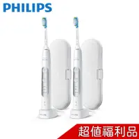 在飛比找蝦皮商城優惠-PHILIPS 飛利浦 充電式智能音波牙刷 電動牙刷 2入組