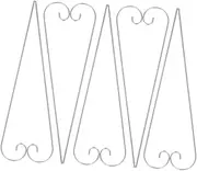 Kisangel Set of Weatherproof Garden Hooks Metal Hooks for Outdoor Decor Bird Feeders Lanterns Plant Baskets