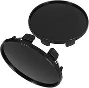 2pcs Hub Center Cap Car Rim Caps Auto Rim Hub Covers Automotive Car Supply Abs Black