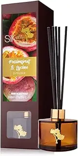 Silk Oil of Morocco Passionfruit & Lychee Amber Reed Diffuser 200 ml, Brown Box