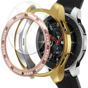 3inl Screen Protector & Case & Ring Cover for Samsung Galaxy Watch 46mm SM-R800N
