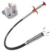 63 inch flexible drain snake drain clog remover tool, sewer, shower, kitchen,...