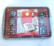 Wilton Cookie Baking Set Christmas Sheet Cooling Grid Metal Cutters Star Tree