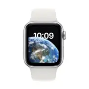 Apple Watch SE 2nd Gen GPS + Cellular 40mm Silver Aluminium Case White Band
