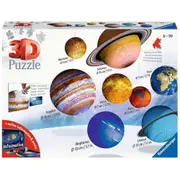 522pc Ravensburger Solar System 8 Planets 3D Jigsaw Childrens Puzzle Pieces 7Y+