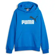 PUMA Junior Essentials Plus 2 Colour Big Logo Fleece Pullover Hoodie