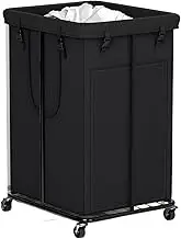 150L Laundry Basket Laundry Hamper With Wheels Oxford Fabric Laundry Clothes Hamper Suitable For Bedroom Bathroom
