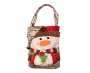 C316 Christmas Canvas Bag Bark Old Man Handbag Shopping Bag Christmas Handbag for Christmas Wedding Party