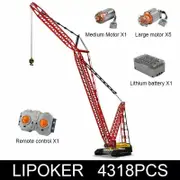 Building Blocks Mould King RC BIG Crawler Crane Brick DIY Model Kids Toys