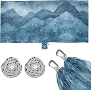 Watercolour Mountains Hammocks for Camping Swing Hammock for Camping Travel Accessories