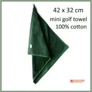 Golf Tour Mini Towel 16" x13” for Golf Bag Buggy Trouser Cart with Keychain Hook