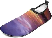 [BTCOWZRV] Water Shoes for Women Men Beautiful Sunset at Thailand Water Sports Shoes Slip-on Breathable Lightweight Athletic Aqua Sock