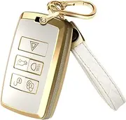 Key Fob Cover and Leather Keychain - Full Cover Key Case - TPU Keyfob Cover