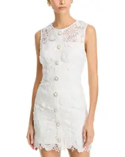 Milly Judy Cady Lace Combo Mini Dress