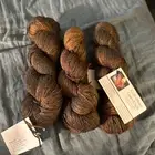 Crafts Meow Artisan Merino Bamboo Yarn Banana Split Mocha Lot Of 3 Skeins