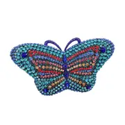 Nevenka Butterfly Clutch Women Crystal Evening Bags Wedding Party Rhinestone Handbags-3