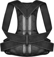 Corrector Back Brace Double-Layer Breathable-Adjustable Waist Support Lumbar Belt Straightener for Upper