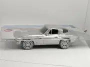 KNG America Silver 1963 Chevrolet Corvette Sting Ray One Piece Collectible Phone