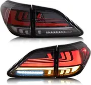 Car Accessories Smoke LED Tail Lights Assembly Sequential DRL Signal Automotive Compatible With Lexus RX270 RX350 RX450h 09-14 tail lights(1 SET RED)