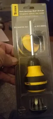 Titan 16062 Ratchet Bit, Comfortable Grip Handle Screwdriver and Nut Driver
