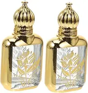 SAFIGLE 2Pcs Roller Bottles High Oil Dispenser for Perfume Aromatherapy Liquid Storage UV Protection Compact for Travel Home Use