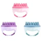 Silicone Scalp Massager Shampoo Brush Wet Dry Scalp Scrubber for All Hair Types