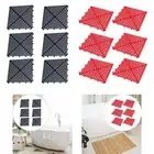 6Pcs Non Slip Splicing Mats Interlocking Floor Tiles for Garage Pool Shower