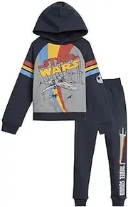 [STAR WARS] The Mandalorian Fleece Pullover Hoodie and Pants Outfit Set Infant to Big Kid Sizes (12 Months - 18-20)