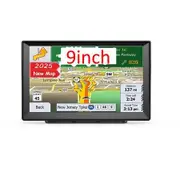 9 Inch GPS Navigator Car Truck RV Touch Screen Voice Directions Offline Map Reminding Navigation System Speed Alert and Red Light Warning 8G+256M