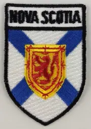Nova Scotia Province Shield Crest Patch Embroidered Iron On Sew On