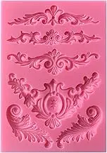Baroque Style Curlicues Scroll Lace Emboss Border Fondant Silicone Mold