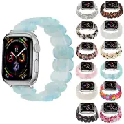 Elastic Floral Resin Watch Band for Apple Watch 49mm Ultra 41 45mm 40mm Bracelet