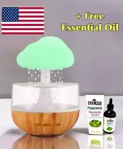 LED Rain Cloud Humidifier Night Light Essential Oil Diffuser Ultrasonic USA