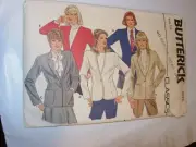 WOMENS UNCUT BUTTERICK 6073 Sewing Pattern LINED BLAZER JACKET CAREER SIZE 14
