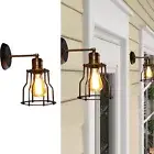 Retro Bronze Outdoor Wall Sconce Lighting, Industrail Classic Steel Wall Lamp...