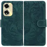 For Oppo A59 5G/ A2m 5G Wallet Case Imprinted Tiger Pattern Leather Stand Phone Cover