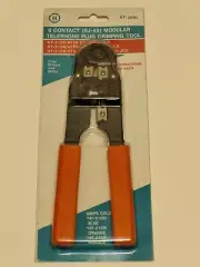 New in Box 8 Contact (RJ-45) Modular Telephone Plug Crimping Tool